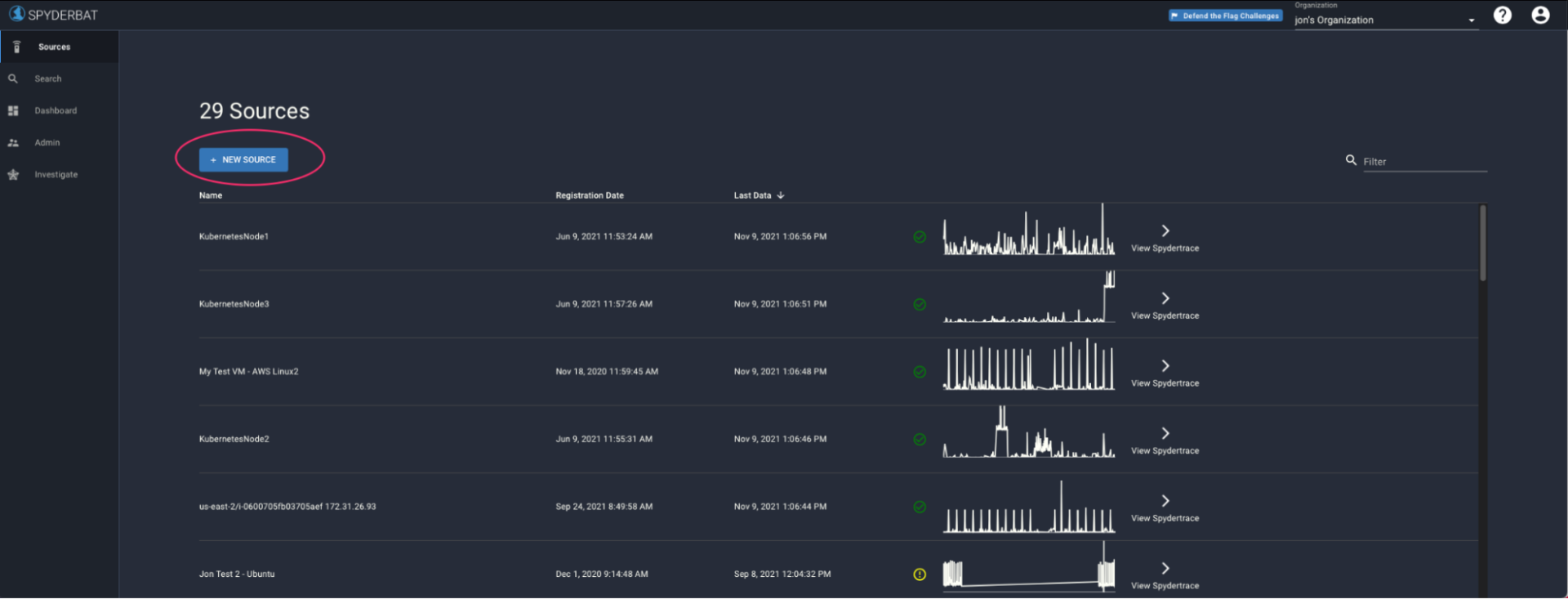 Spyderbat Nano Agent installation on AWS step 1