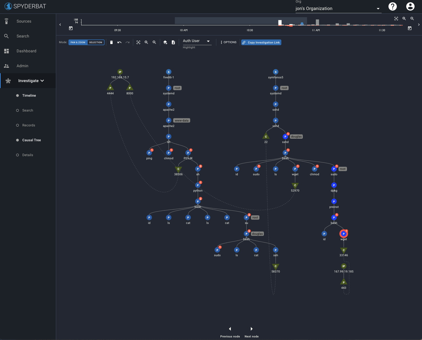 How to setup Spyderbat to monitor systems from vulnhub.com