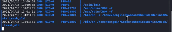 File executed regularly by a cronjob as root