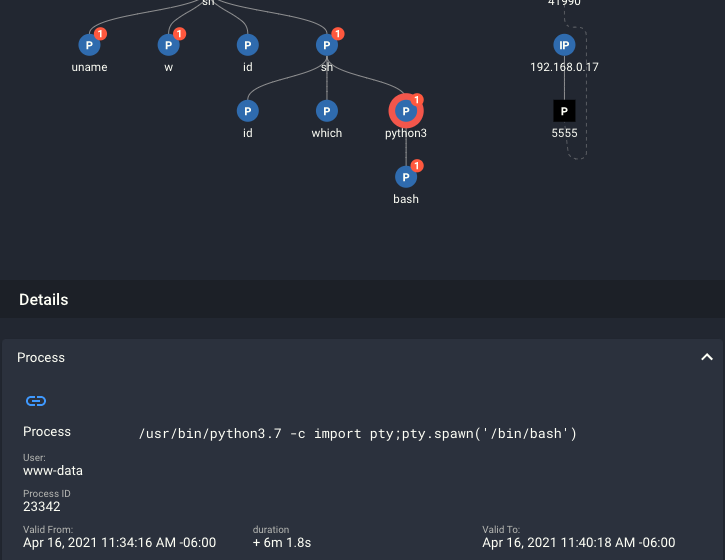 Interactive commands in the Spydertrace