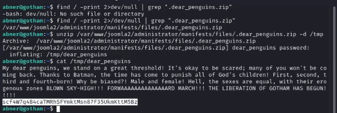 Reveal Penguin’s password